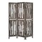 Homeroots 53 x 3 x 71 in. Weathered Brown Wood Wrightwood Screen 342773 - alternate 1